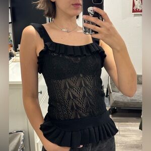 River Island Black Knit Top